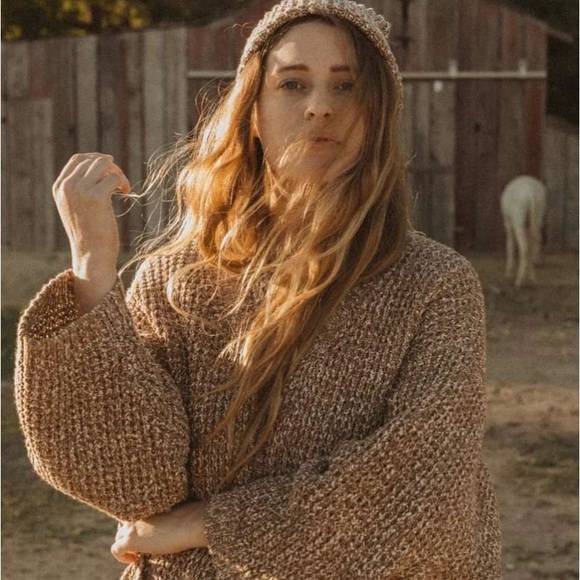 Esby Ashley Cardigan in caramel, size small - Picture 1 of 11